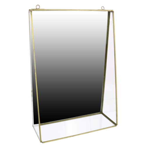 Monroe Mirror with Shelf - Lrg