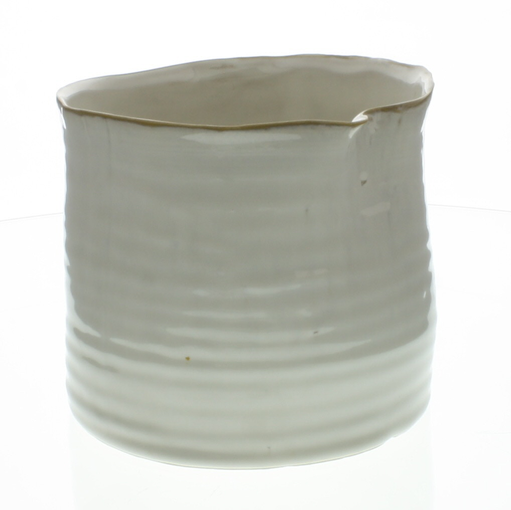 Bower Ceramic Vase - Lrg Wide Cream