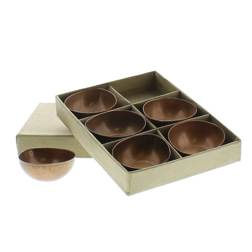 Alma Metal Tealight Holder - Boxed Set of 6 - Copper