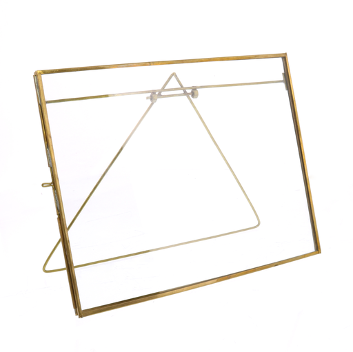 Monroe Easel Frame - Horizontal - Brass