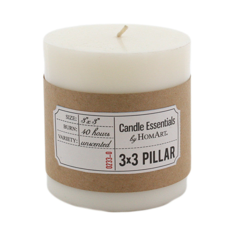 Pillar 3 x 3 Ivory