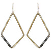 Aurora Earring - Kite with Stones, Pyrite