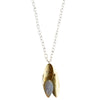 Dona Necklace, Brass, Mother of Pearl - Light