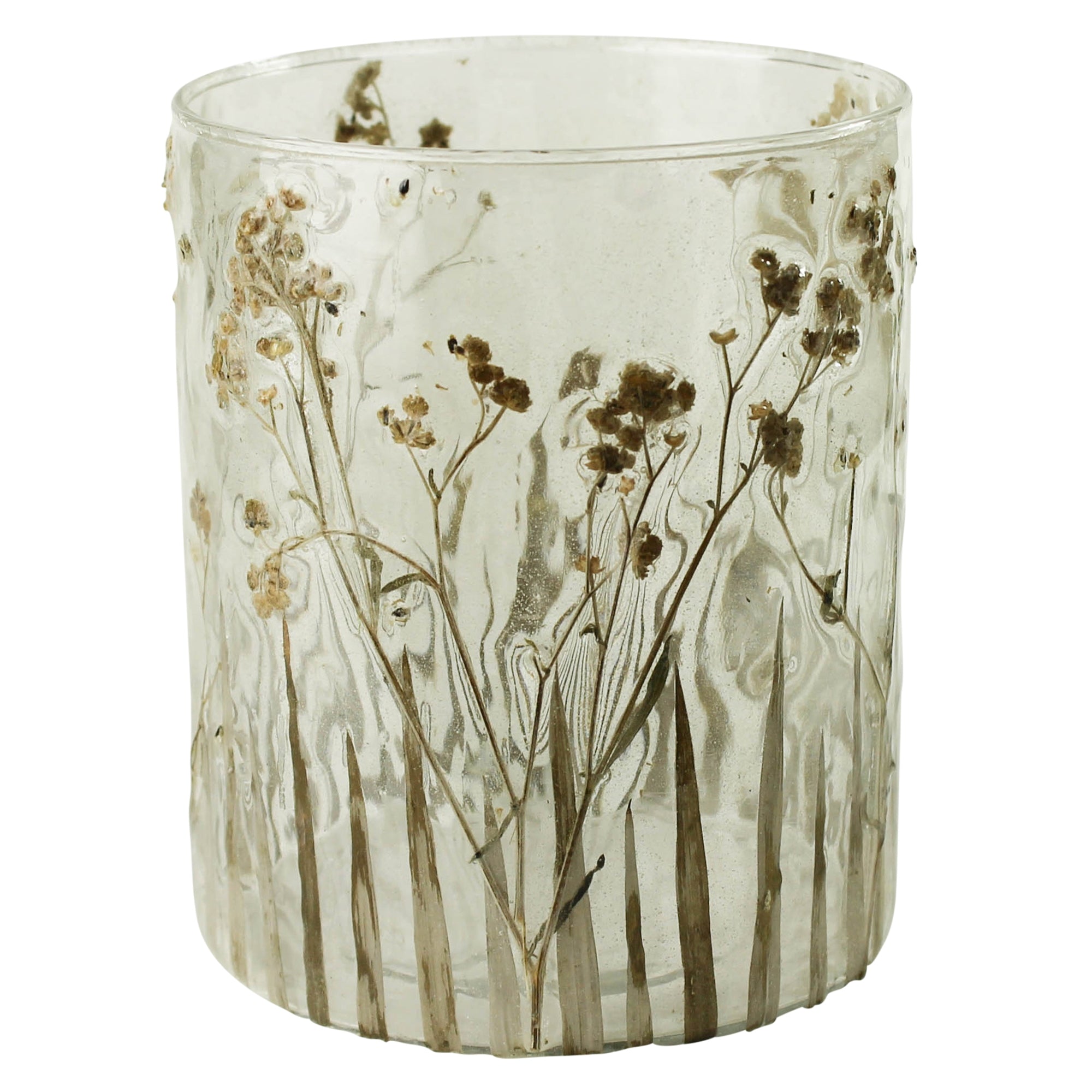 HomArt Enameled Flower Hurricane