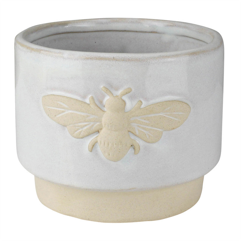 bee ceramic plant pots HomArt Bee Cachepot, Ceramic– AREO