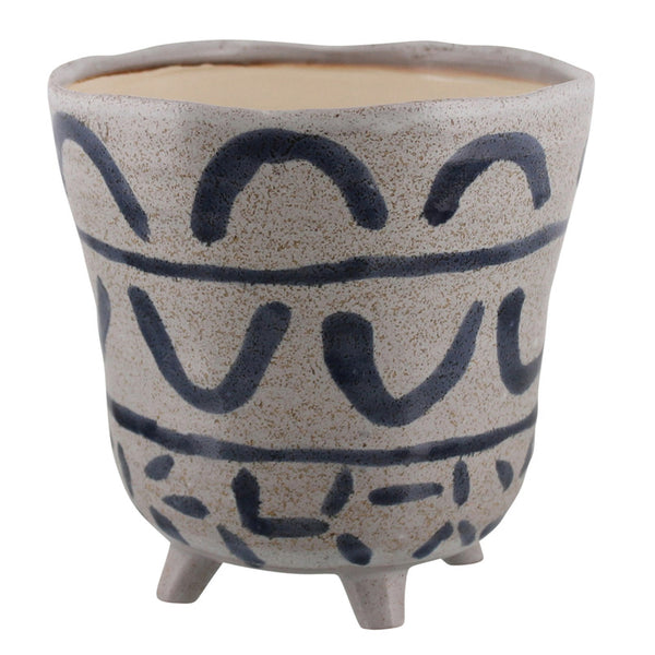 Granada Painted Bowl, Ceramic - Lrg - Blue & White