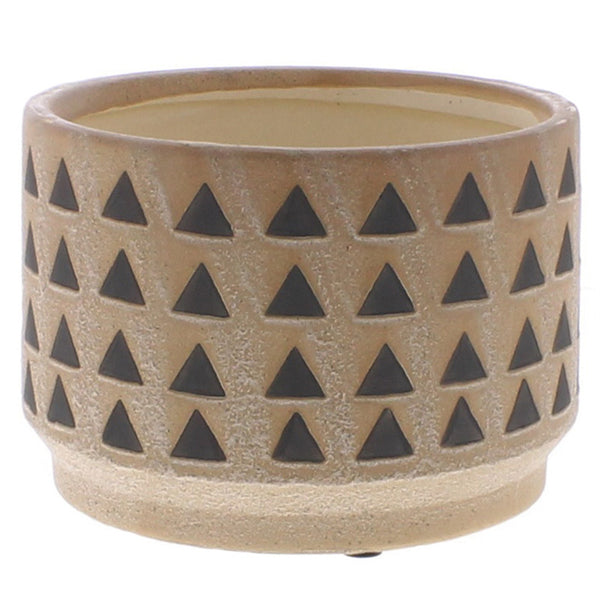 Inca Cachepot, Ceramic - Lrg - Terra Cotta