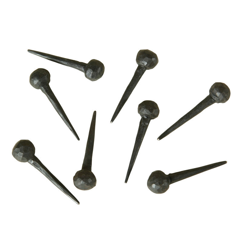 Round Head Rustic Nail Black