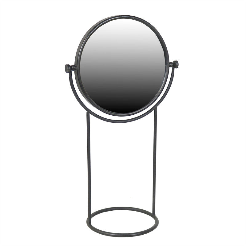 Archer Round Swiveling Mirror - Black