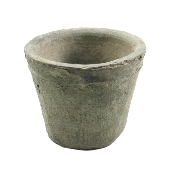 Rustic Terra Cotta Rose Pot - Petite Moss Grey