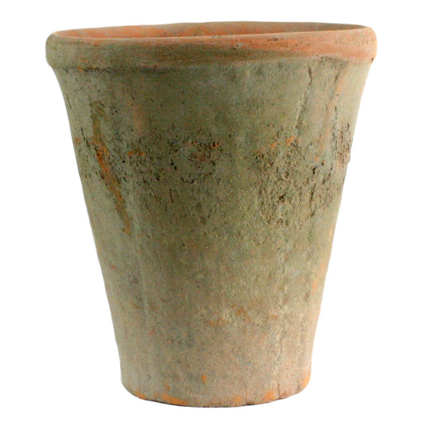 Rustic Terra Cotta Rose Pot - Med Antique Red