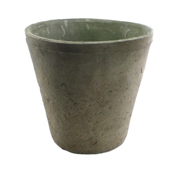 Rustic Terra Cotta Rose Pot - Grande Moss Grey