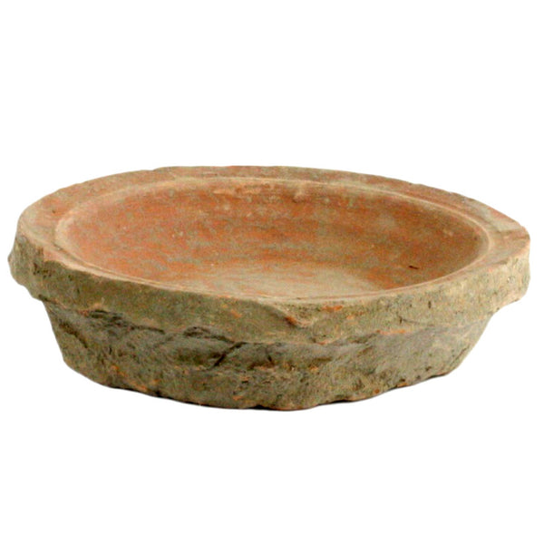 Rustic Terra Cotta Saucer 3.5 in Antique Red