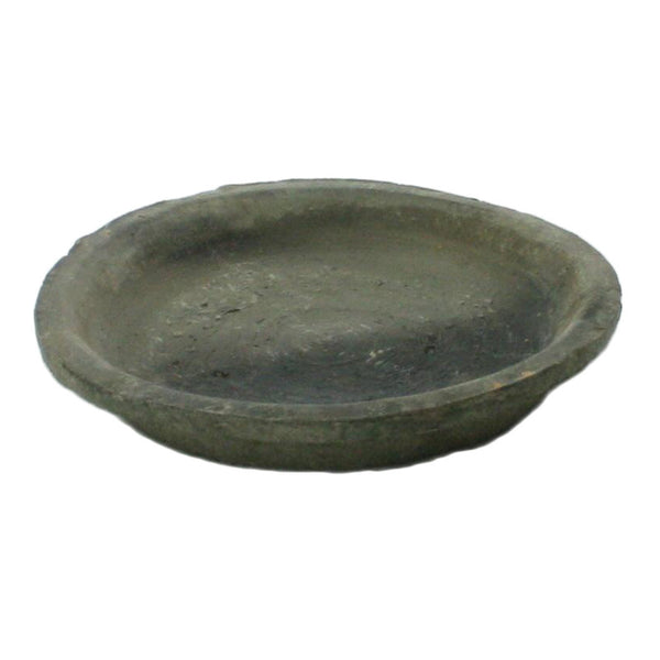 Rustic Terra Cotta Saucer 6.25 in Moss Grey