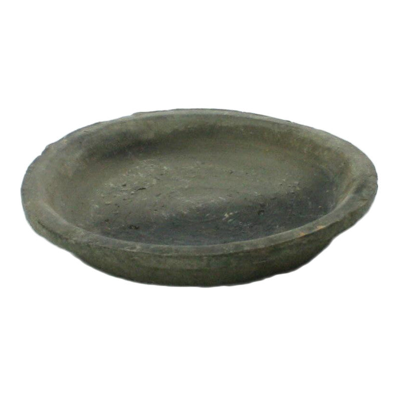 Rustic Terra Cotta Saucer 6.25 in Moss Grey