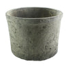 Rustic Terra Cotta Cylinder - Sm Moss Grey