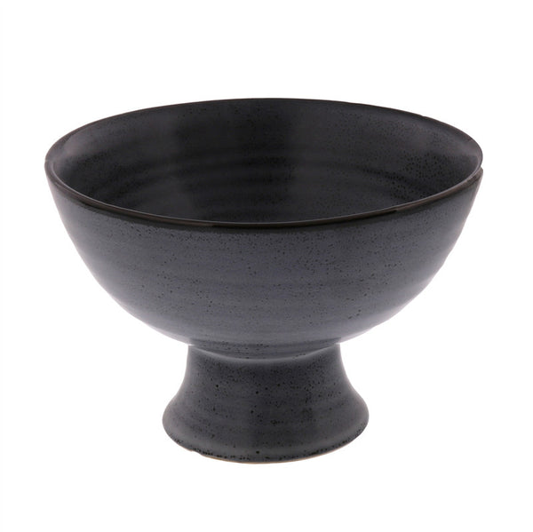 Levi Footed Bowl, Ceramic - Lrg - Fancy Blue