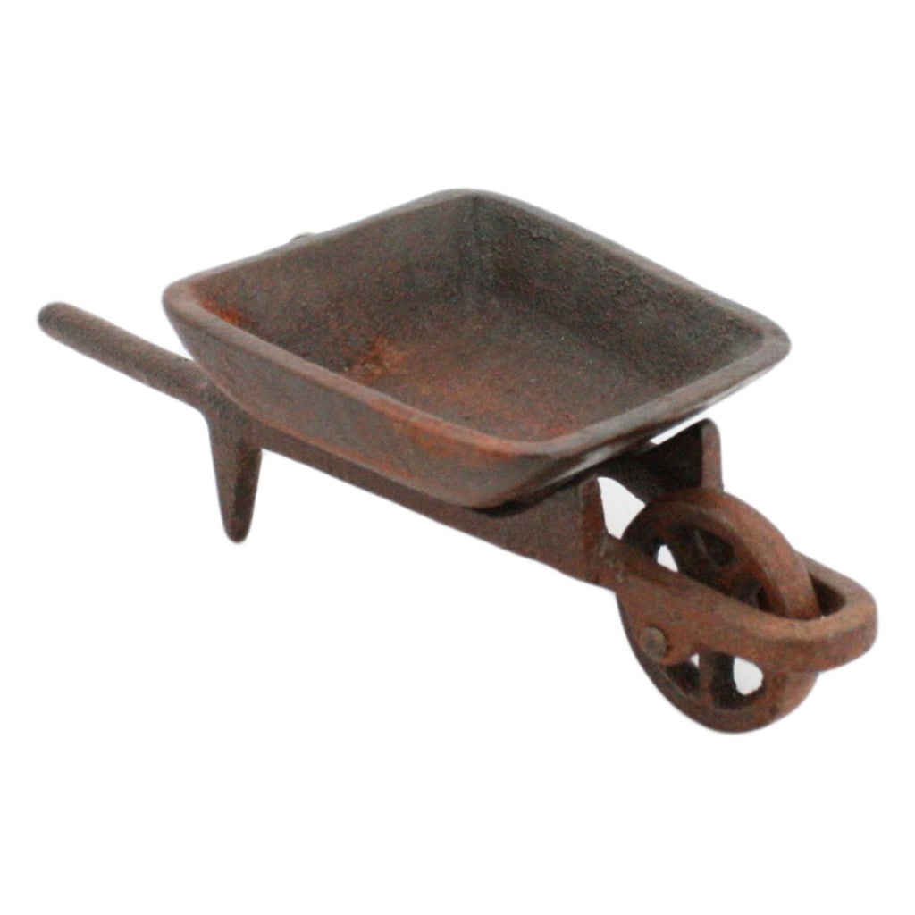 HomArt Cast Iron Rust Wheelbarrow
