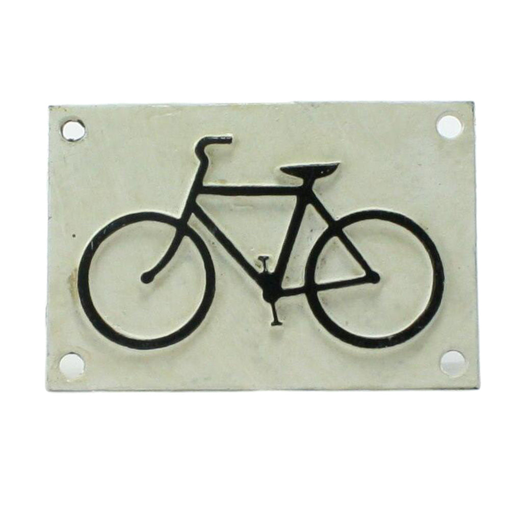Cast Iron Sign - Bicycle Logo