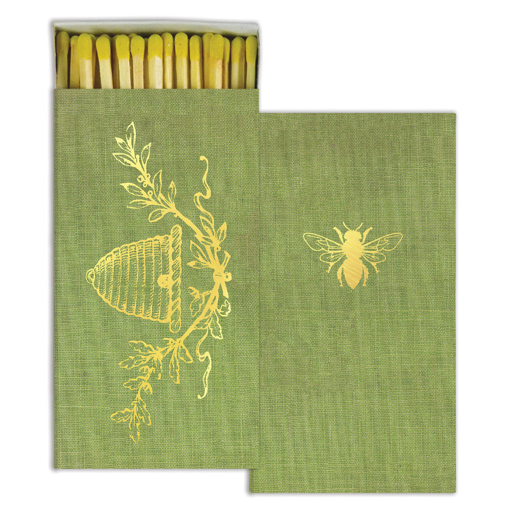 Matches - Bee Crest - Gold Foil