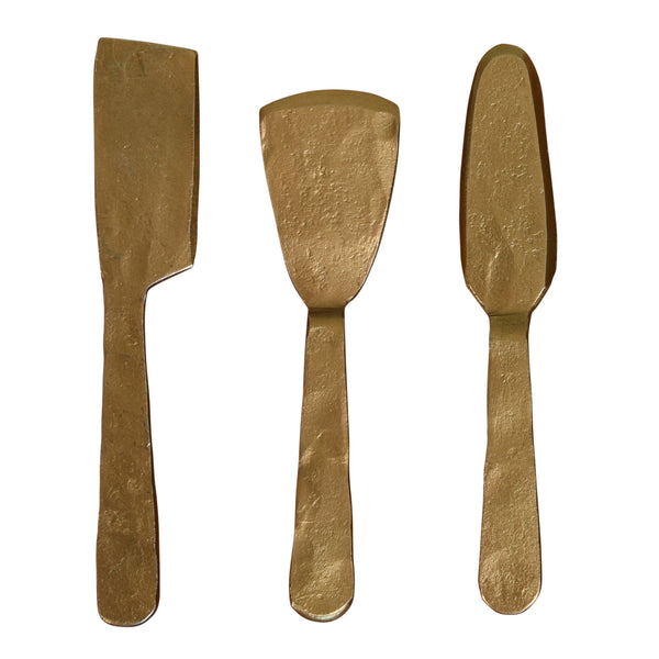 Ibsen Cheese Tools, Brass - Set of 3 - Antique Brass