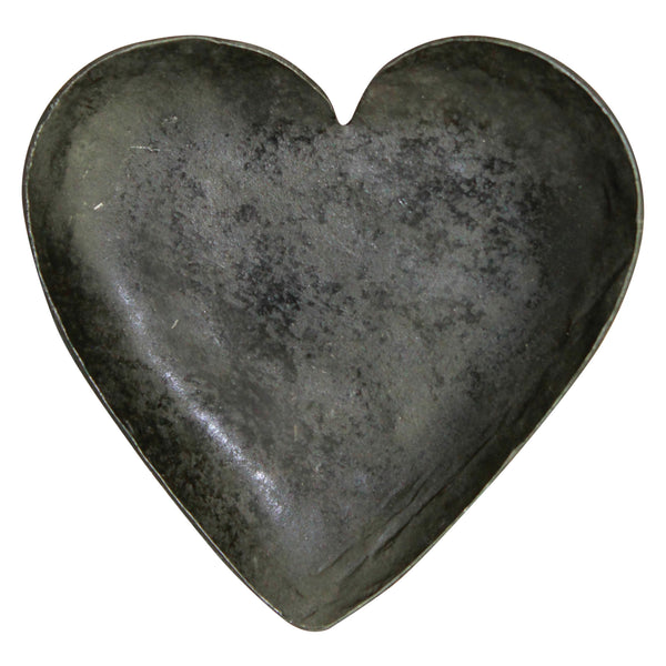 Heart Tray Forged Iron Black