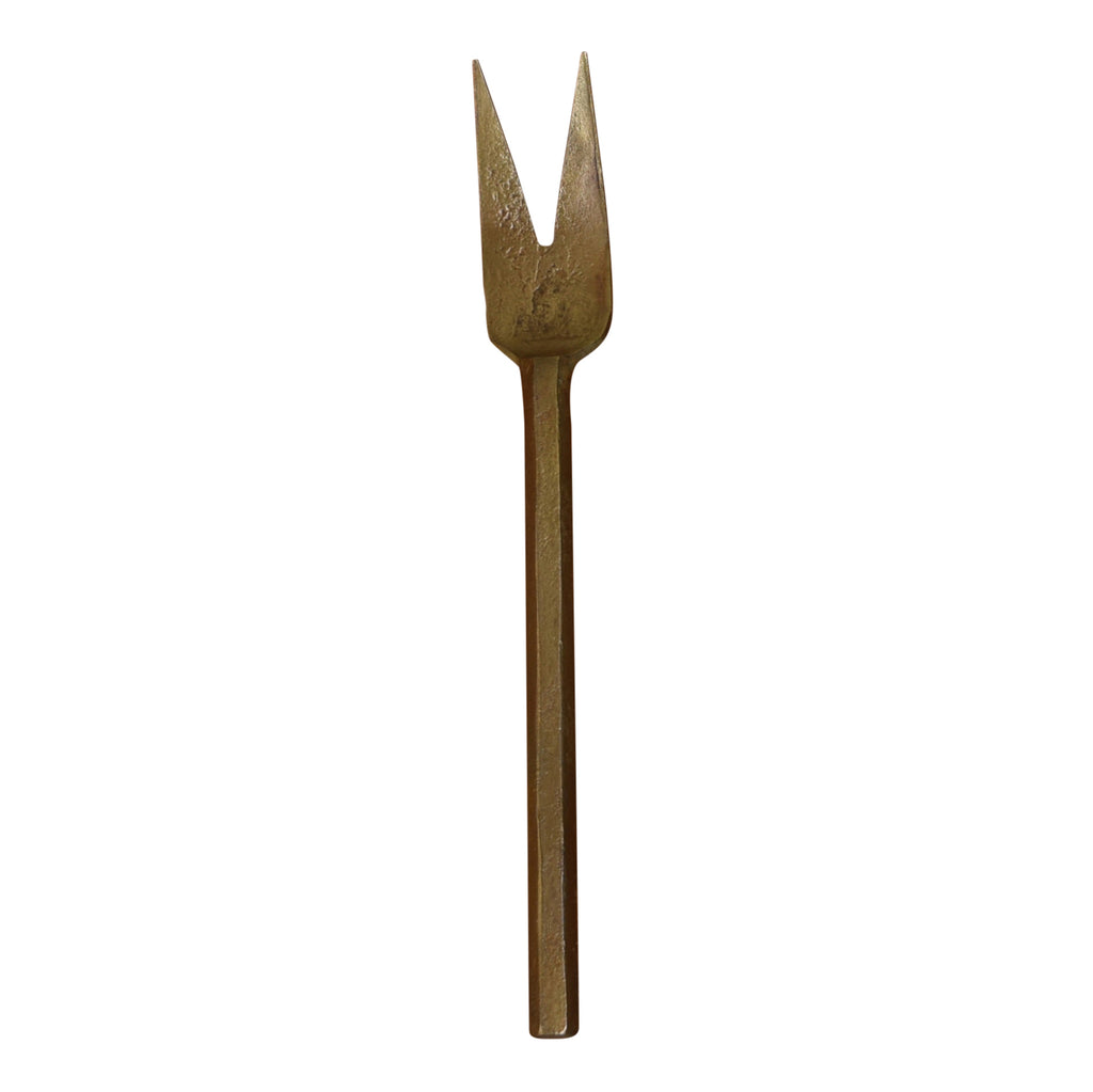 Hendrix Canape Fork, Brass - Antique Brass
