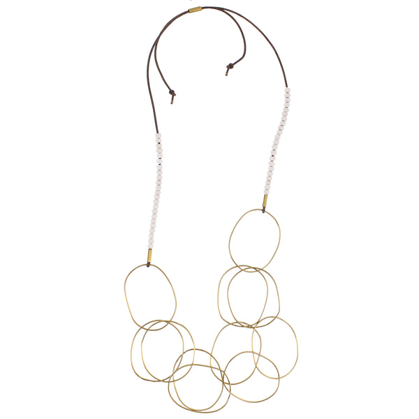 Lombok Organic Link Necklace - White