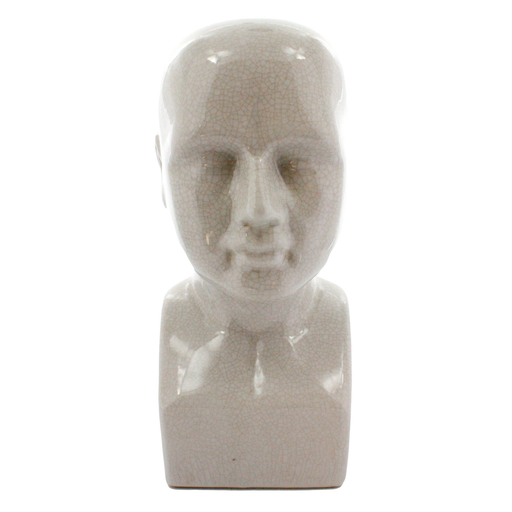 Phrenology Head - Ceramic - Lrg White