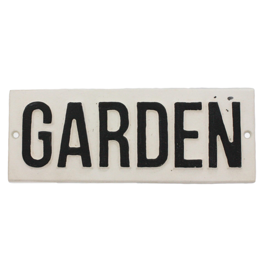 Cast Iron Sign - Garden