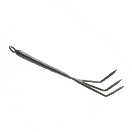 Forged Iron Garden Tool - Three-Tine Cultivator