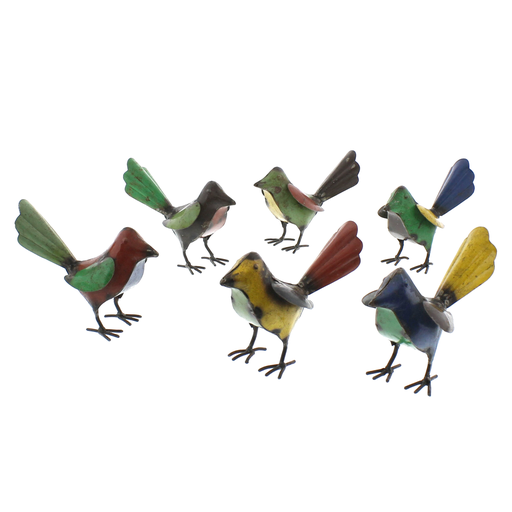 Reclaimed Metal Birds - Assorted Colors