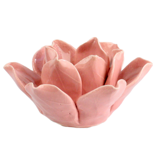 Lotus Tea Light Holder Pink