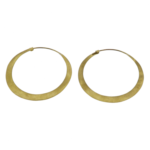 Hoop Brass Earrings - Lrg