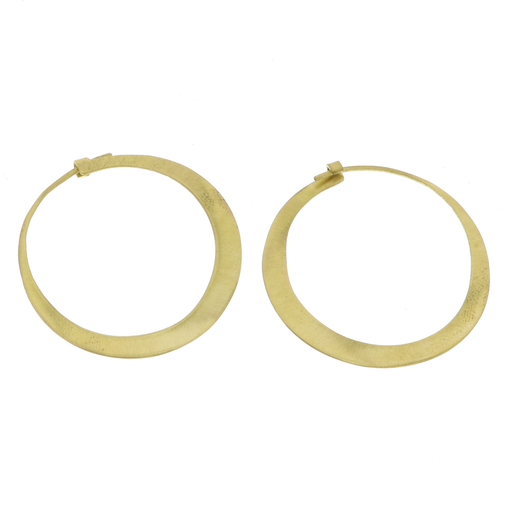 Brass Hoop Earrings - Sm