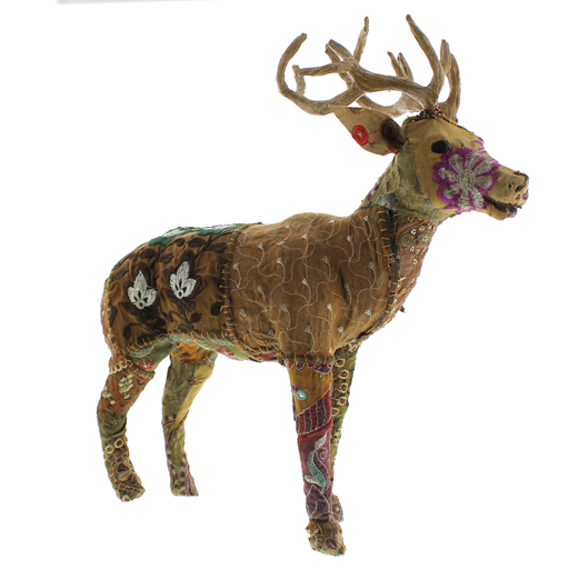 Bavarian Forest Stag Standing - Lrg Deep Brown
