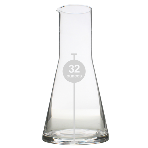 Glass Flask 32 oz - Clear