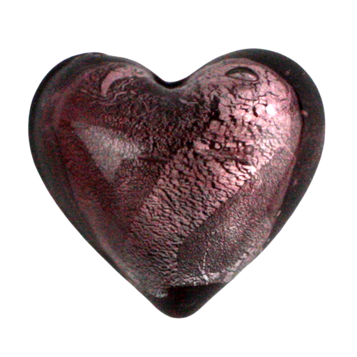 Venetian Glass Heart Pink