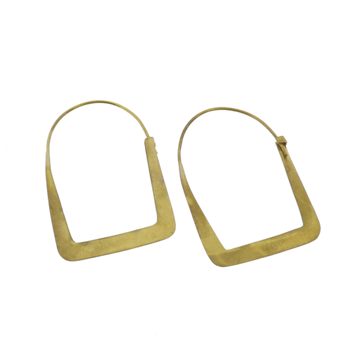 Arch Brass Earrings