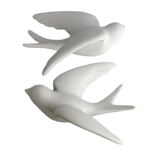 Ceramic Swallow - Lrg White