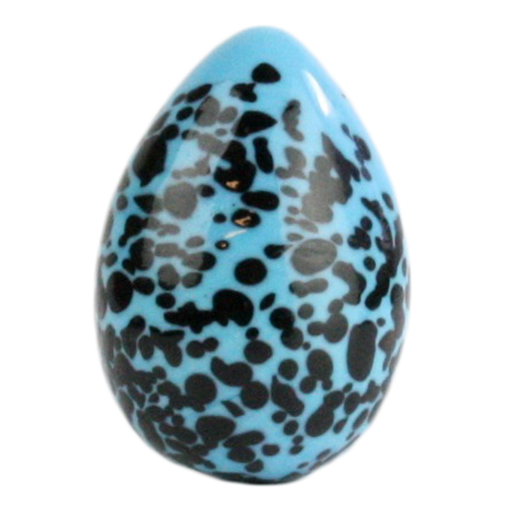 Glass Robyn's Egg - Blue Speck