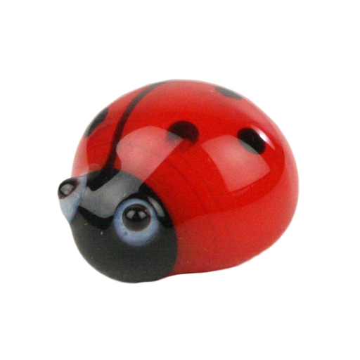 Glass Ladybug Red-Black