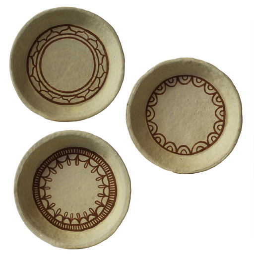 Kashmir Bowl, Paper Mache - Med, Assorted