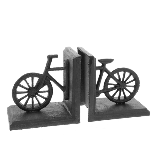 Bicycle Bookend, Cast Iron - Black