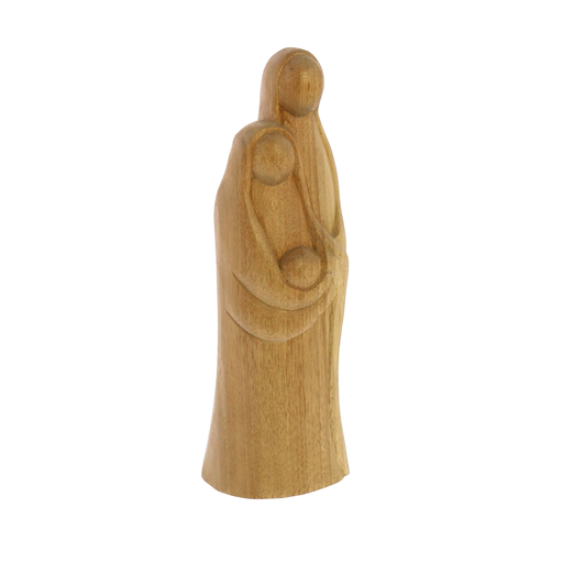 Primitive Mary and Joseph, Carved Wood