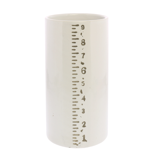 Ruled Cylinders Vase - 9"