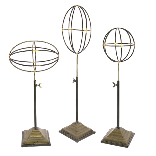 Telescoping Orbs on Stand - Set of 3