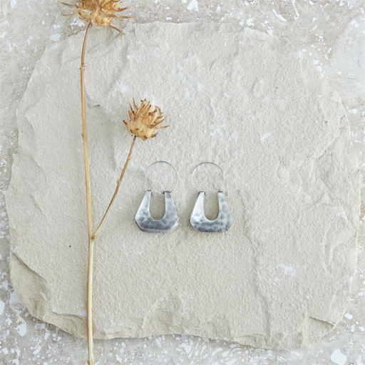 Yucca Earring - Trapezoid, Silver