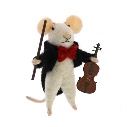 Violinist Mouse Ornament