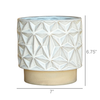 Ramos Geometric Cachepot, Stoneware - 6”